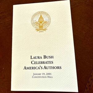 Laura Bush Program And Book Mark From Celebration Of American Authors EUC